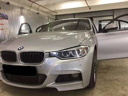 Атермальная тонировка передних стекол на BMW 5